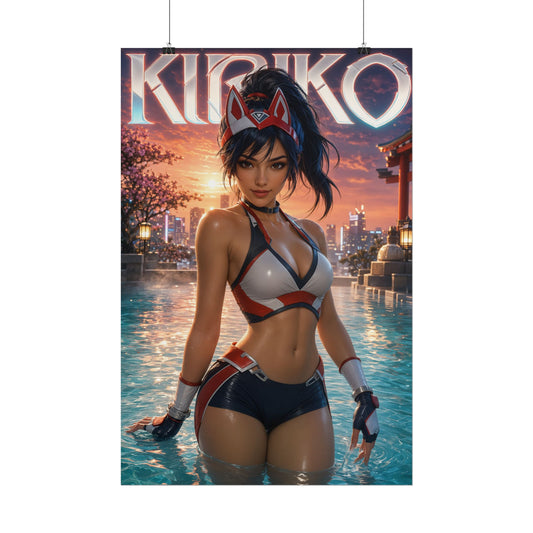 Kiriko Character Poster Overwatch Gamer Gift Gaming Setup Wall Decor Print