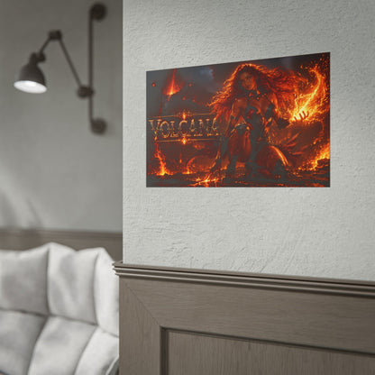 Collector Room Decor Volcana Comic Poster Character Wall Art Gift Print