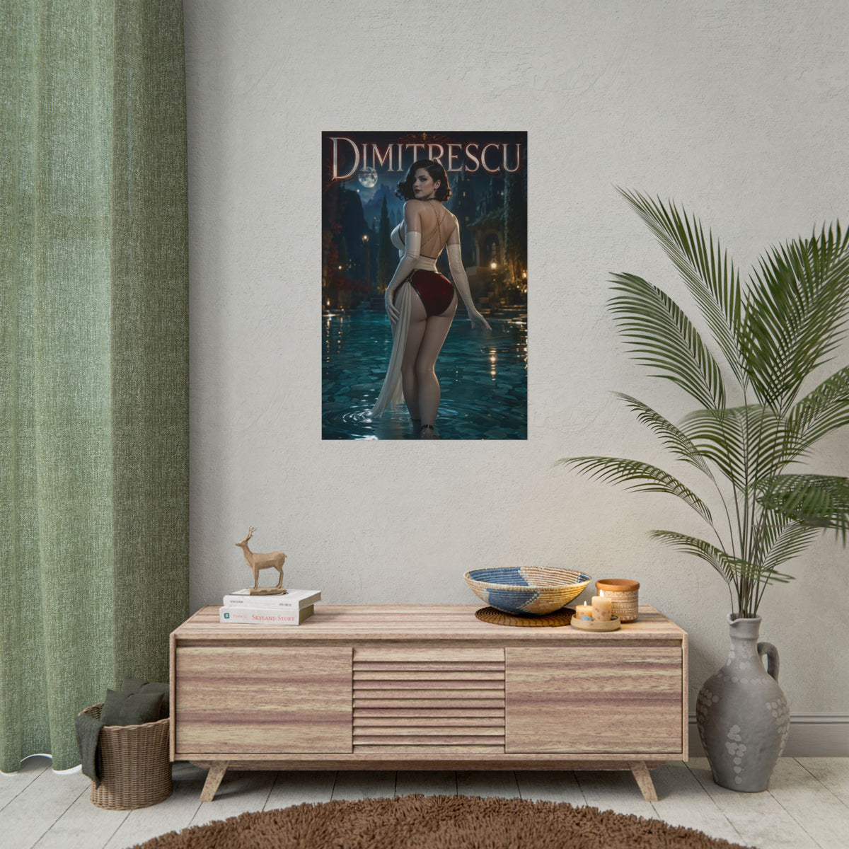 Lady Dimitrescu Resident Evil Poster Wall Art Character Room Decor Collectible P