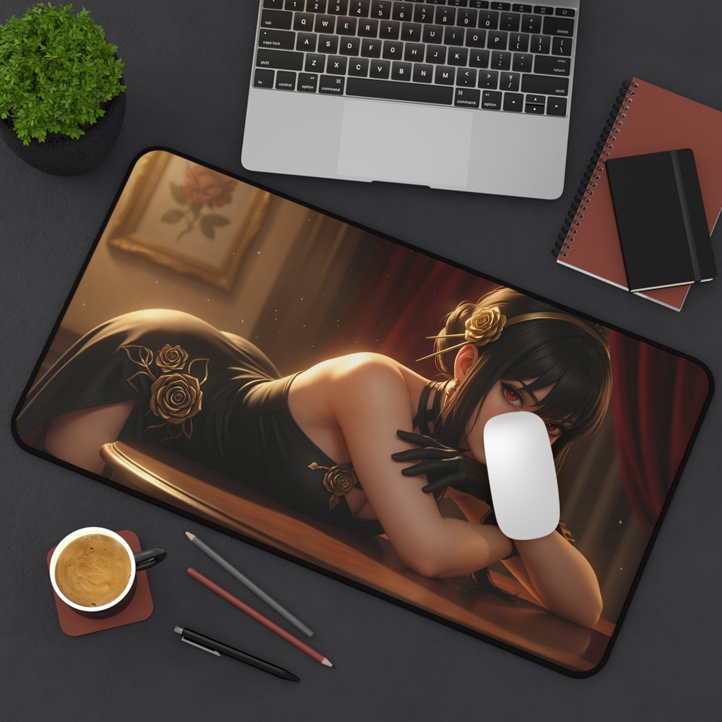 Yor Forger Gaming Mouse Pad, Spy x Family Desk Mat, Anime Heroine Setup