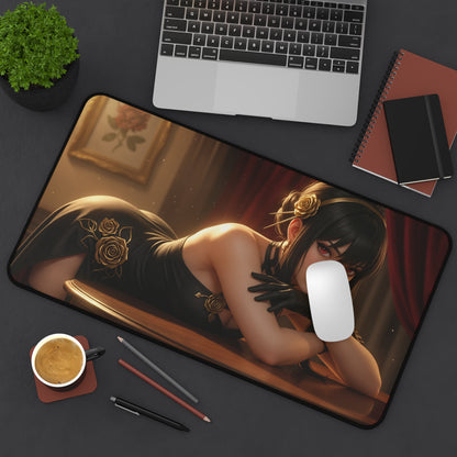 Yor Forger Gaming Mouse Pad, Spy x Family Desk Mat, Anime Heroine Setup