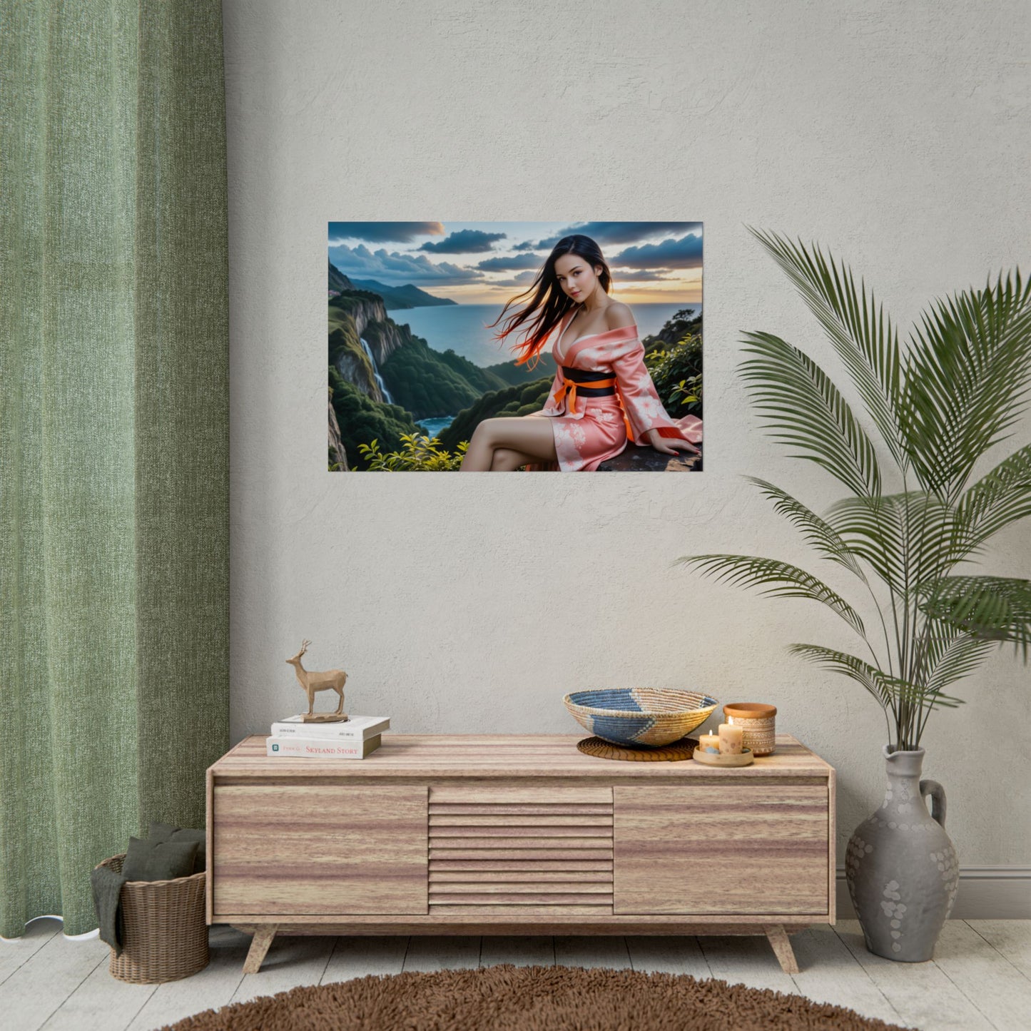 Постер Незуко Камадо | Настінне мистецтво аніме для ігрової кімнати Demon Slayer