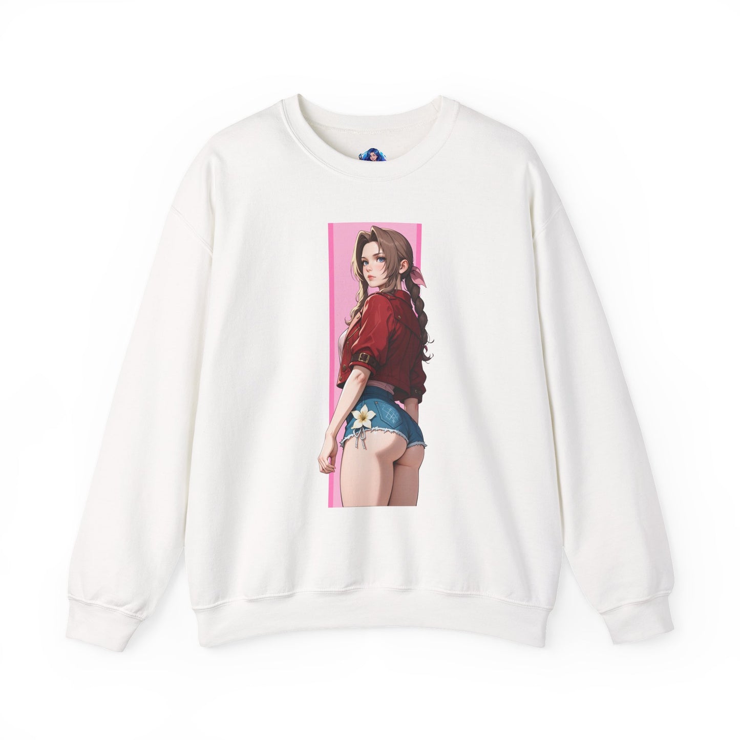 Aerith Gainsborough Sweatshirt, FFVII Crewneck, Cozy Fantasy Gaming Apparel for Fans