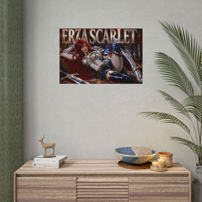 Erza Scarlet Fairy Tail Poster Anime Wall Art Bedroom Decor Collector Gift