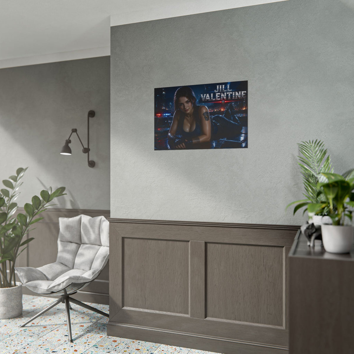 Jill Valentine Wall Art Poster PC Gaming Decor Bedroom Collector Print