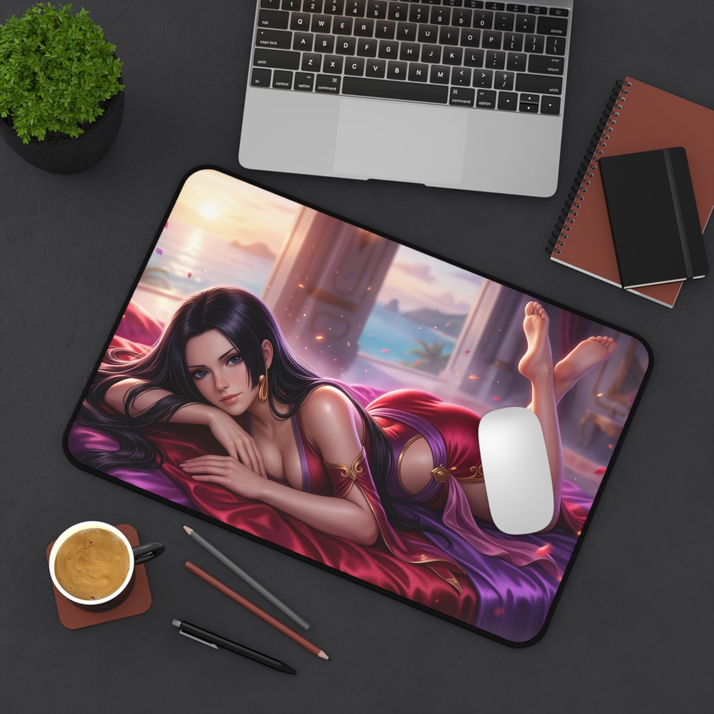 One Piece Mouse Pad, Boa Hancock Desk Mat, Anime Decor