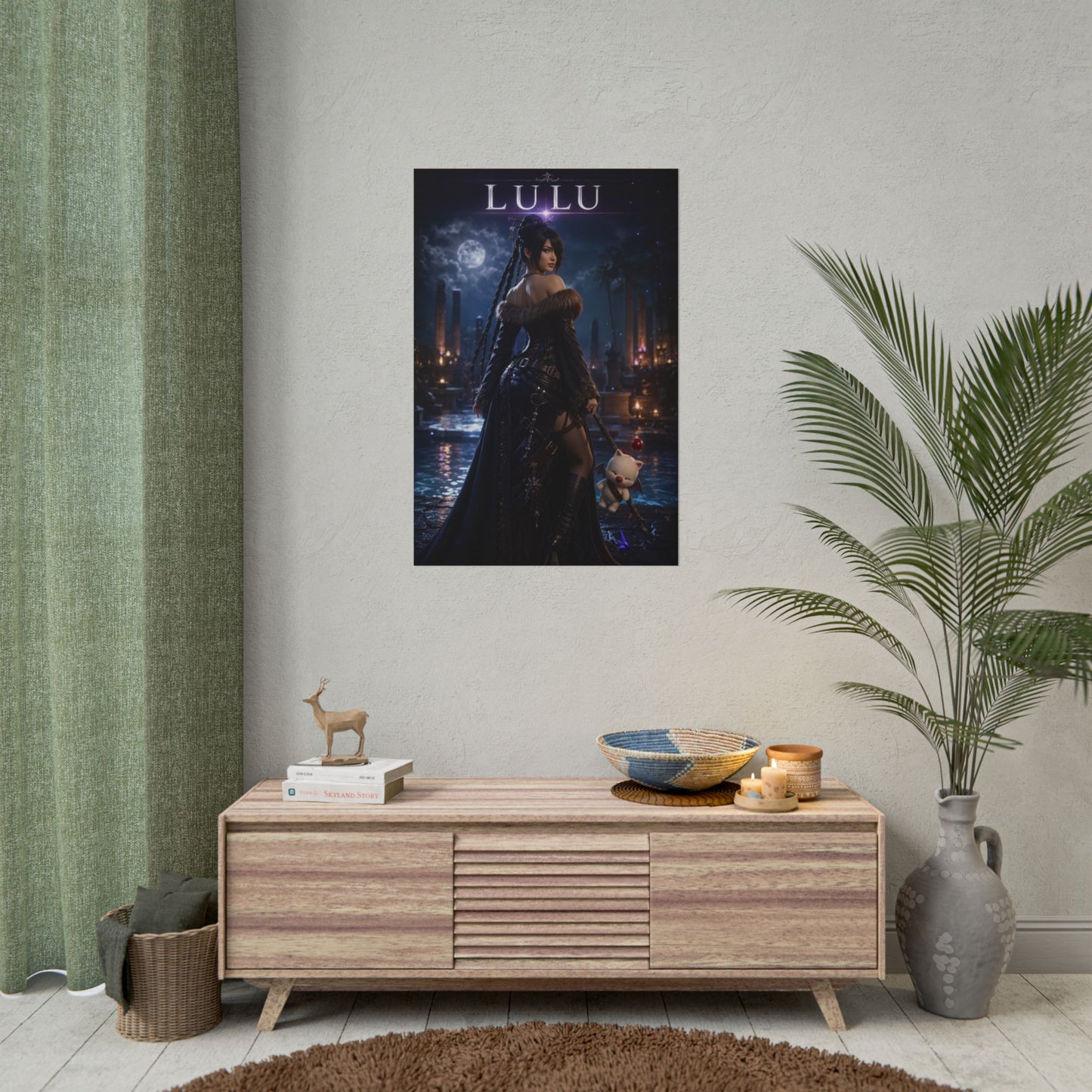 Lulu Final Fantasy Poster, FFX Wall Art, Fantasy Print, Gamer Decor