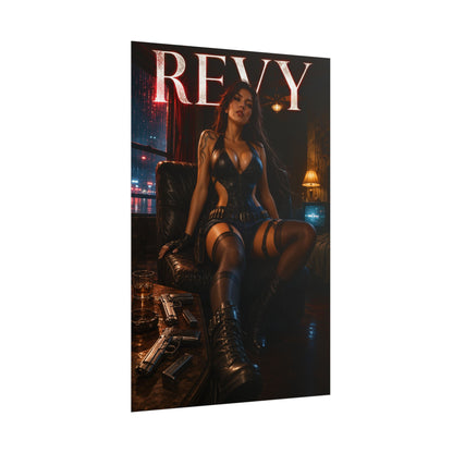 Revy Character Poster Black Lagoon Anime Room Wall Decor Collectible Art Print