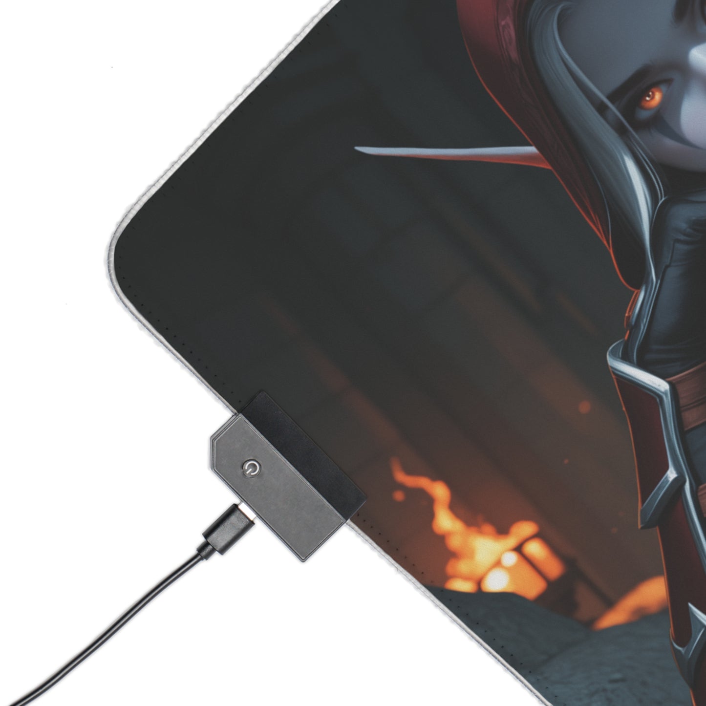 Килимок для столу Sylvanas Windrunner – світлодіодний RGB-підсвітлювальний килимок, ігровий комплект із зображенням дівчини з аніме Waifu