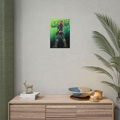 Cassie Cage Mortal Kombat Poster, Mortal Kombat Wall Art Print, Fighter Girl Decor, Gaming Room Wall Art, Gamer Gift