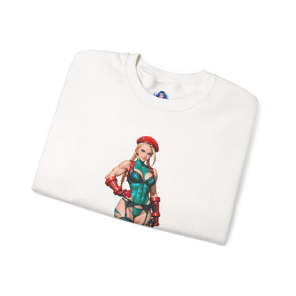 Біла толстовка Cammy, чохол Street Fighter Crewneck, одяг для фанатів Gaming Fandom