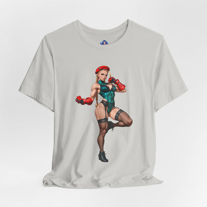 Cammy White T-Shirt | Street Fighter T-Shirt für Gamer &amp; Anime-Fans | Waifu-Grafik-Shirt