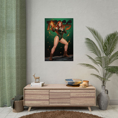 Triss Merigold Poster, Witcher Wall Art Print, Fantasy Sorceress Girl Decor, RPG Game Wall Art, Gamer Gift