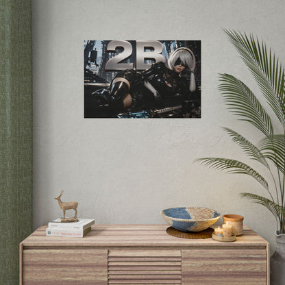 2B NieR Wall Art Poster Gaming Decor Collectible Gamer Gift Collectible Print