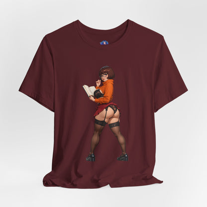 Velma-T-Shirt | Smartes Geek-Girl-Shirt für Fans &amp; Sammler | Süßes Shirt für die geheimnisvolle Heldin