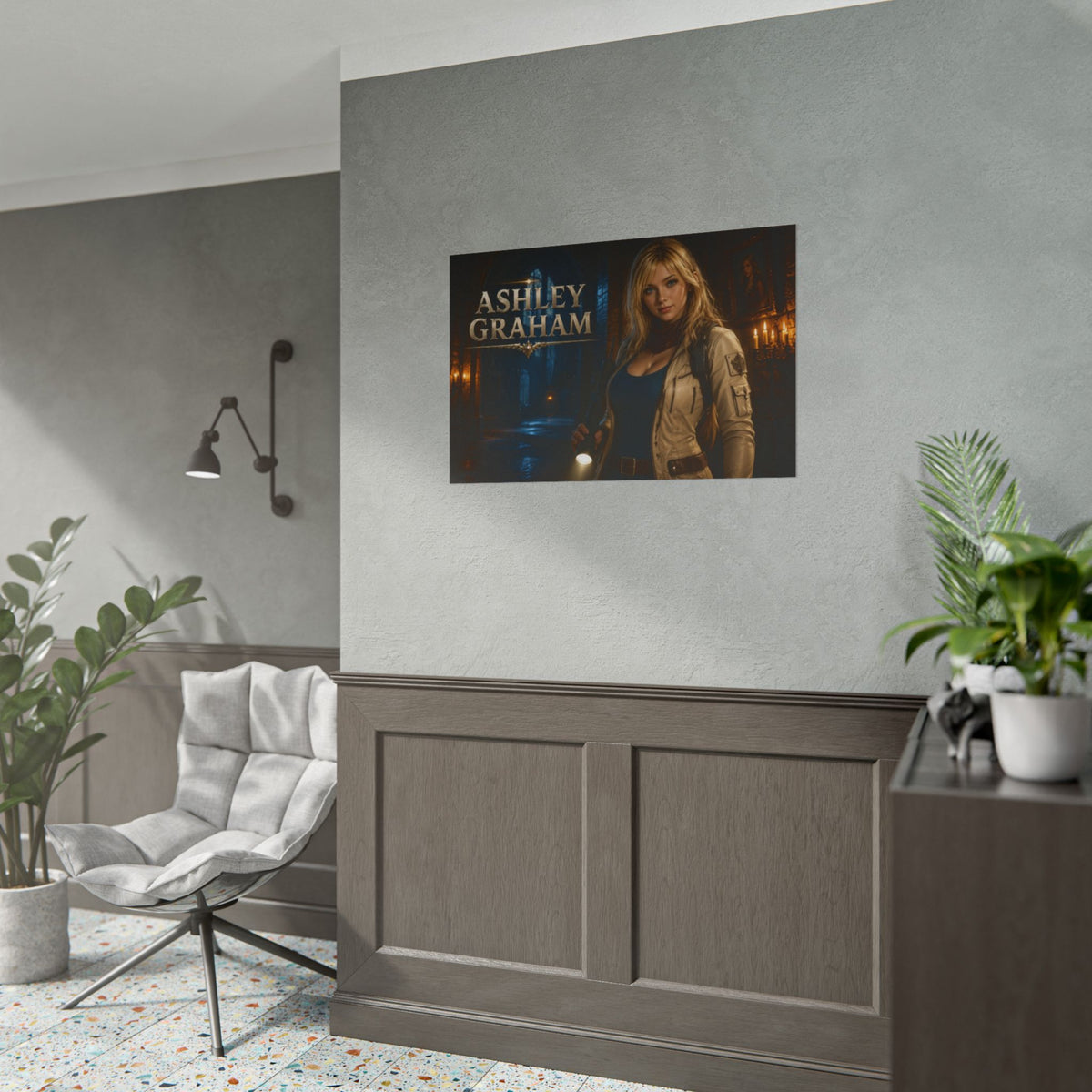 Gaming Wall Art Ashley Graham Poster Game Room Decor Gamer Gift Art Print