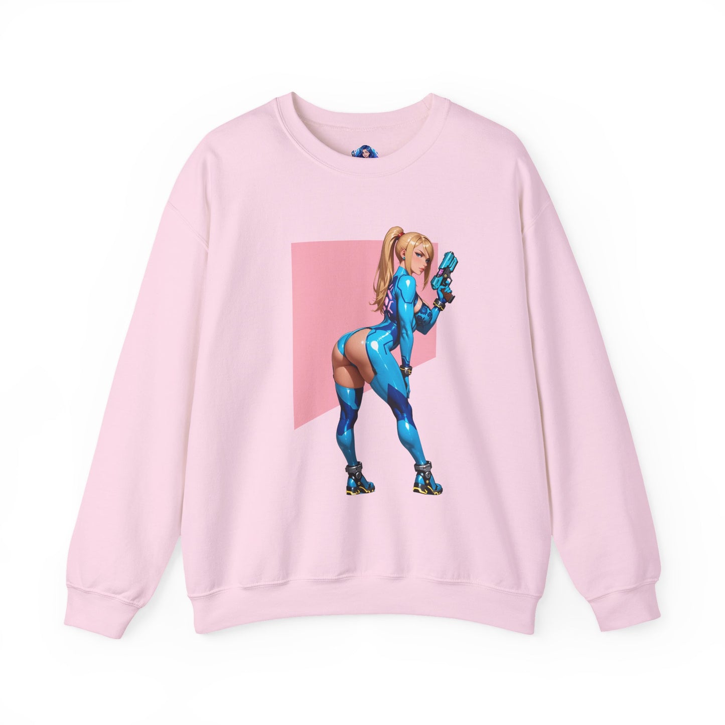 Samus Aran Sweatshirt, Galactic Hunter Rundhalsausschnitt, Gemütliche Gaming-Kleidung für den Alltag