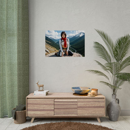 Mikasa Ackerman Anime-Poster | Waifu-Wandbild für taktische Otaku-Deko