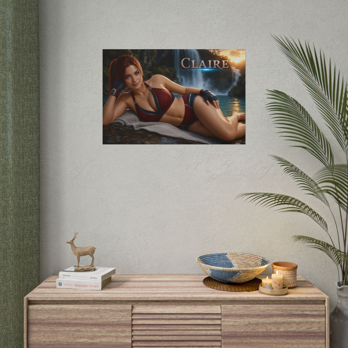 Claire Redfield Poster Gaming Room Wall Decor Character Art Collector Gift