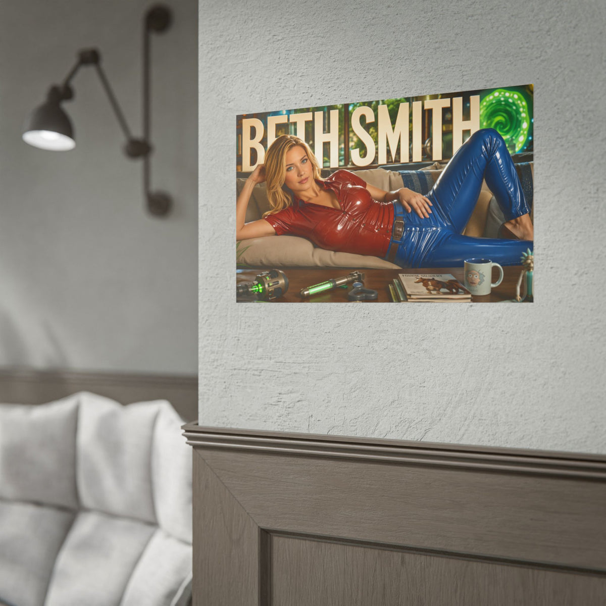 Beth Smith Rick and Morty Poster Cartoon Wall Art Room Decor Collectible Print