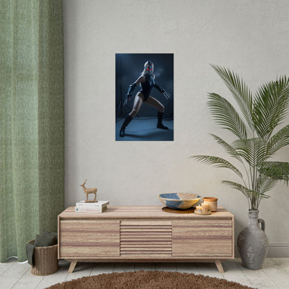 Decapre Poster, Street Fighter Art Print – Iconic Fighting Game Heroine on modern living room wall, vivid ultra-high resolution print