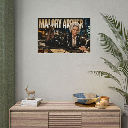 Malory Archer Character Poster Archer Wall Decor Collectible Art Print