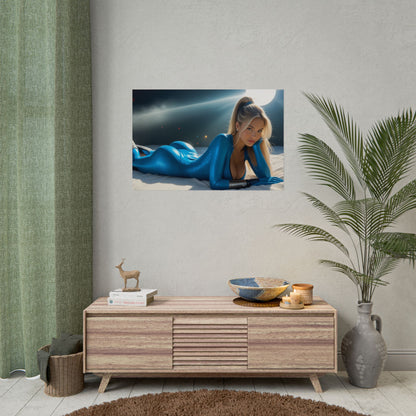 Ігровий постер Самус Аран | Героїчне настінне мистецтво для декору спальні або офісу