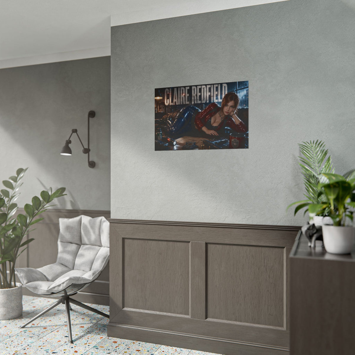 Claire Redfield Resident Evil Poster Gaming Wall Art Gamer Room Decor Art Print