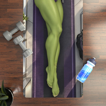 She-Hulk Yoga Workout Mat 24x72 Soft Suede Non Slip Exercise