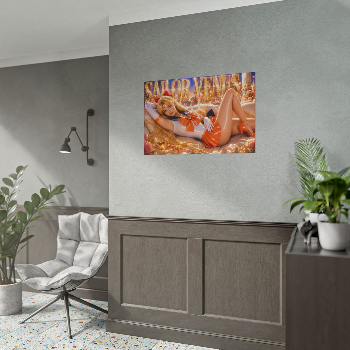 Sailor Venus Character Poster Sailor Moon Anime Wall Decor Collectible Art Print