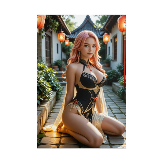 Yanfei Poster – Genshin Impact Wall Art Print, Anime Decor