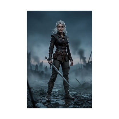 Ciri Poster The Witcher Wall Art Print Fantasy Gaming Decor