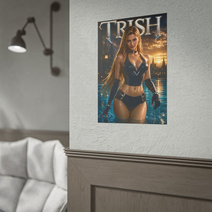 Trish Devil May Cry Gaming Poster Wall Art Gamer Room Decor Collectible Print