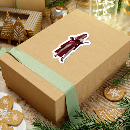 Jessica Rabbit Sticker – Iconic Cartoon Vinyl Sticker for Laptops & Indoor Decor on glossy vinyl applied to gift box, crisp colors and strong adhesive, laptop decal quality