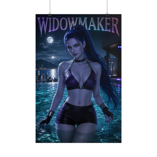 Gaming Wall Art Widowmaker Overwatch Poster Bedroom Game Room Decor Art Print