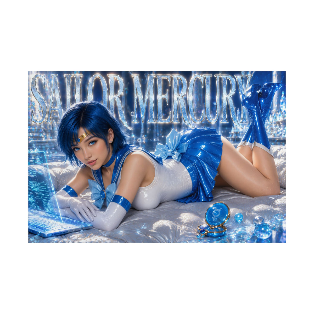 Anime Room Decor Sailor Mercury Sailor Moon Poster Wall Art Character Print