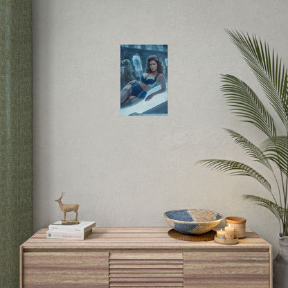 Fallout Cryo Woman Poster / Fallout Cryo Wall Art / Fallout Cryo Art Print / Fallout Poster - sleek sci‑fi female character art with cool futuristic cryo aesthetic
