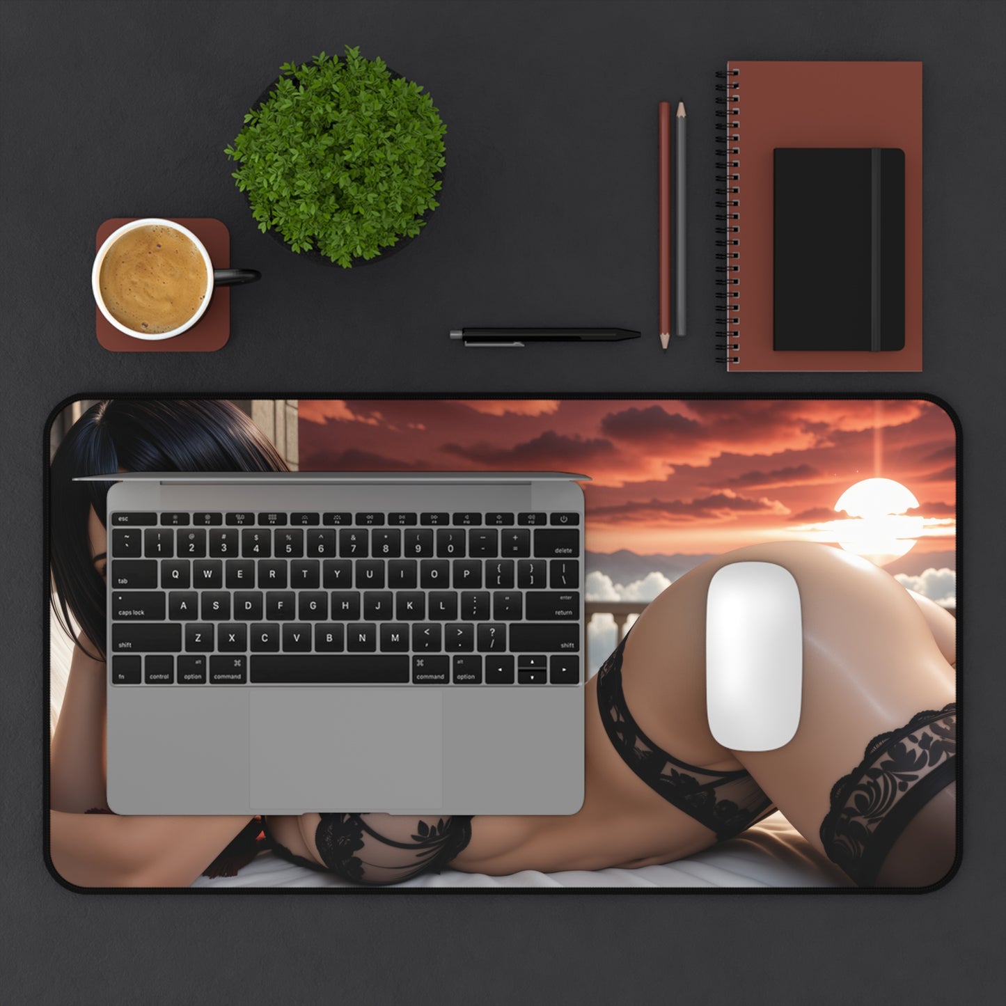 Gaming Mouse Pad – Mikasa Ackerman Desk Mat, AOT Anime Girl Battle Setup