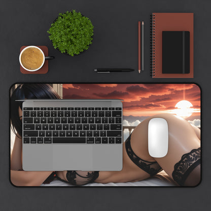 Gaming Mouse Pad – Mikasa Ackerman Desk Mat, AOT Anime Girl Battle Setup