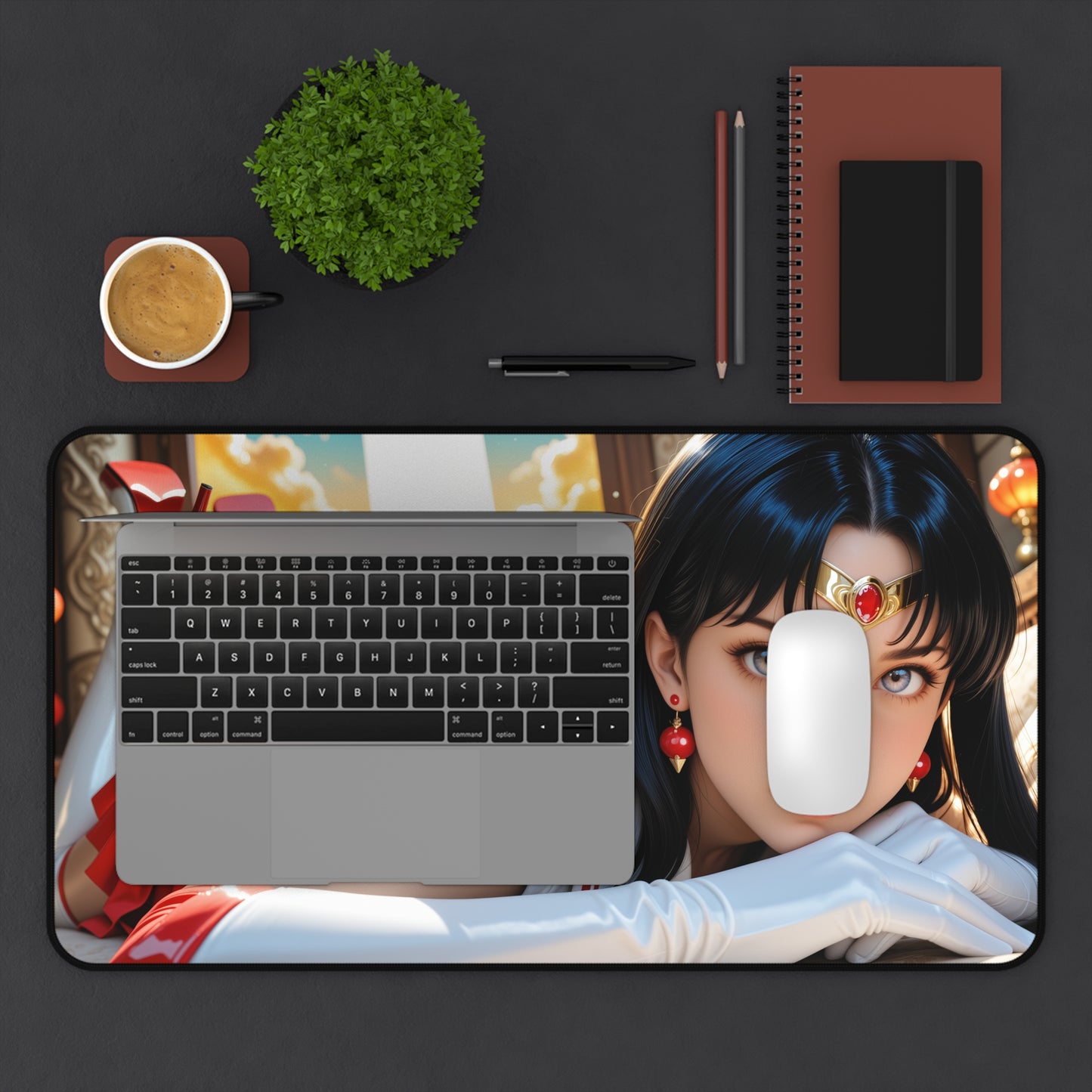 Килимок для столу Sailor Mars, килимок для миші Sailor Moon, декор для столу з аніме-героїнею