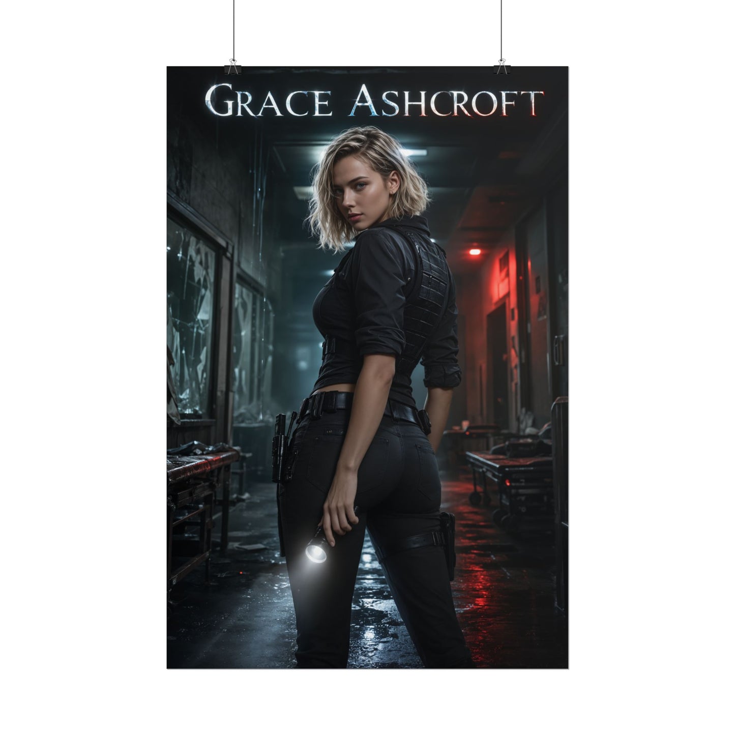 Grace Ashcroft Poster, Survival Horror Wall Art, Gaming Print Decor