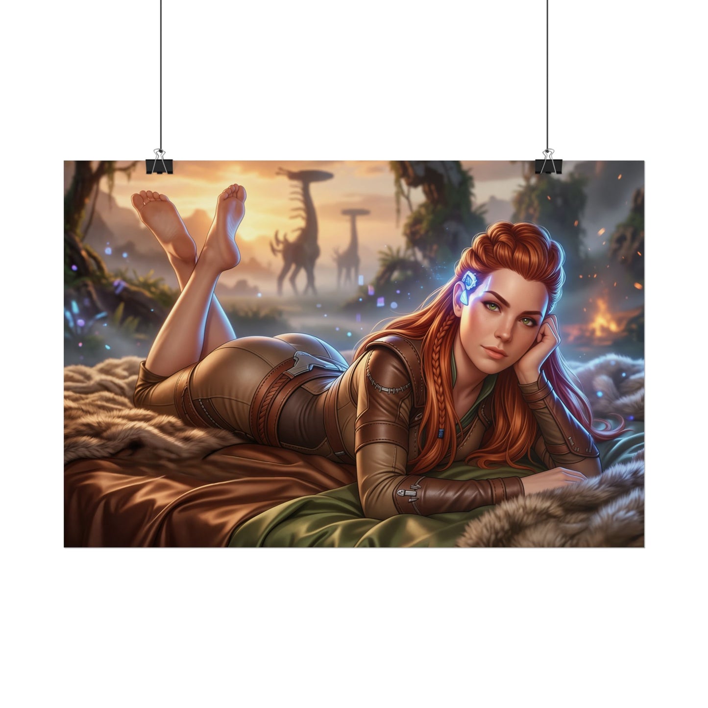 Aloy Horizon Poster, Gaming Wall Art, Fantasy Print, Gamer Decor