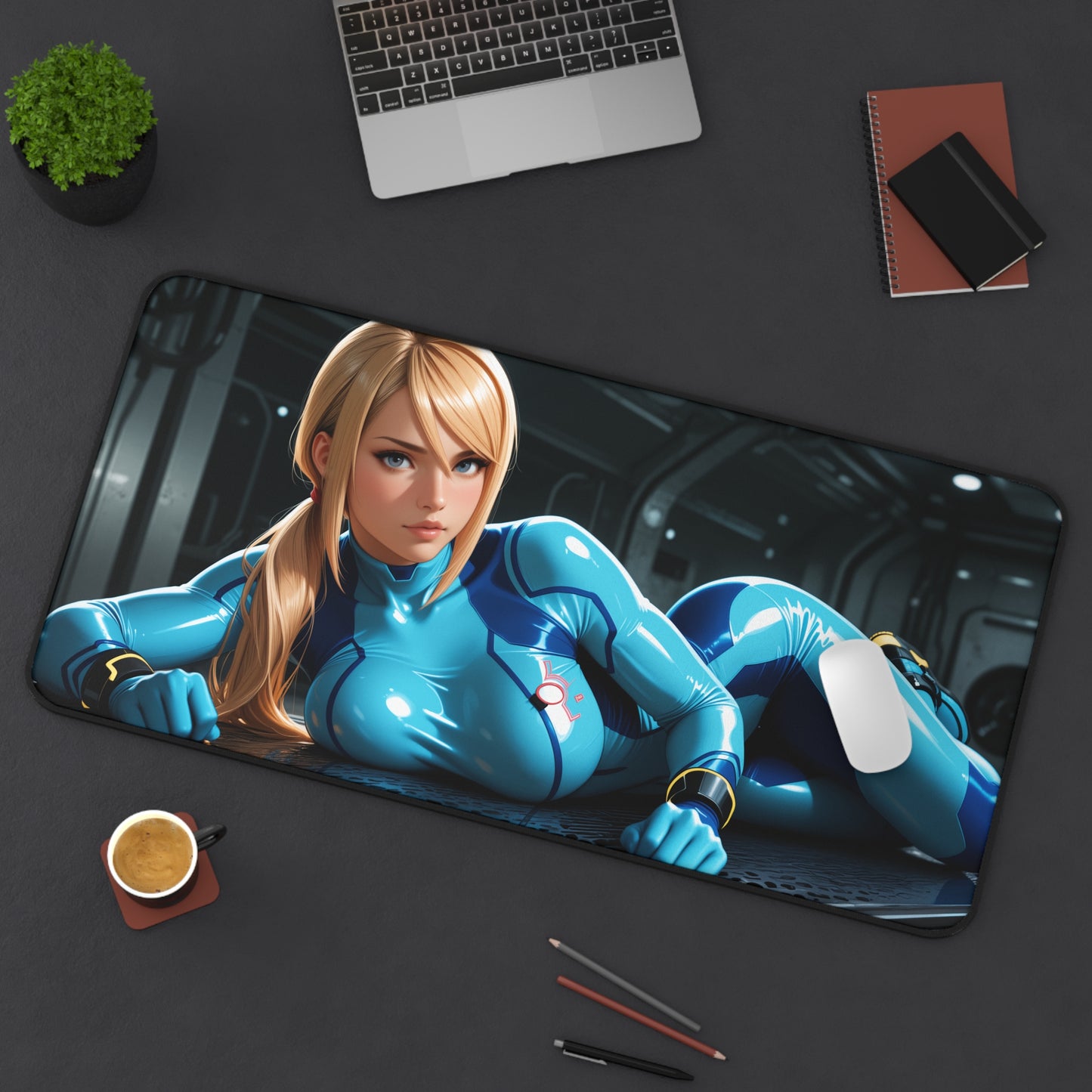 Килимок для столу Samus Aran, килимок для миші з науково-фантастичної гри Heroine, налаштування ігрового столу