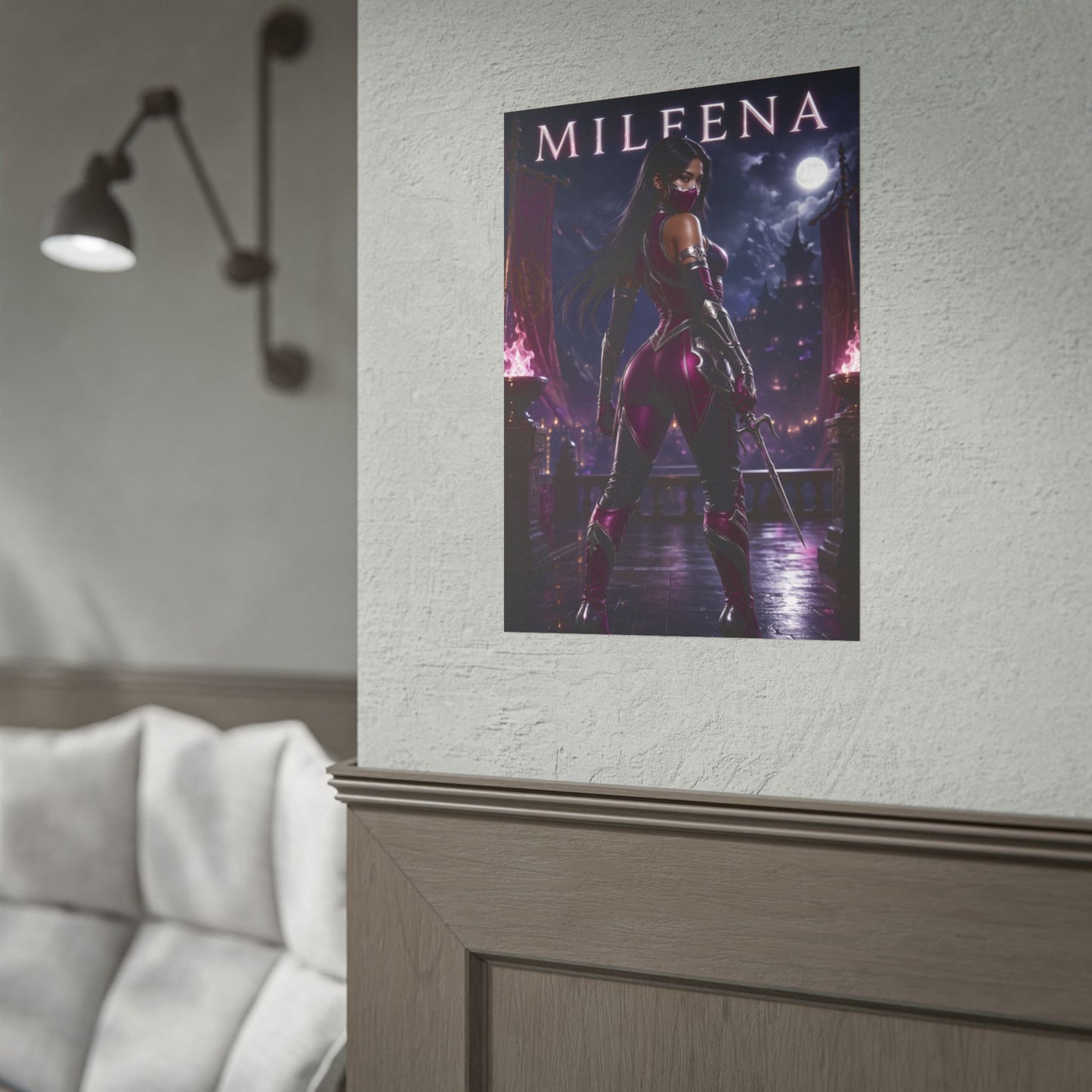 Mileena Mortal Kombat Poster MK Gaming Wall Art Print Decor