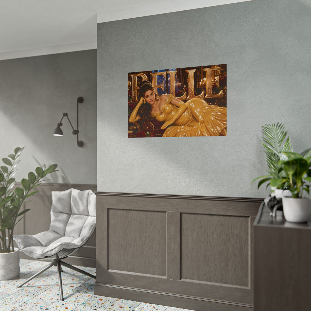 Fantasy Room Decor Belle Beauty and the Beast Poster Wall Art Character Print