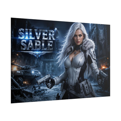 Silver Sable Character Poster Comic Style Wall Decor Bedroom Collector Gift