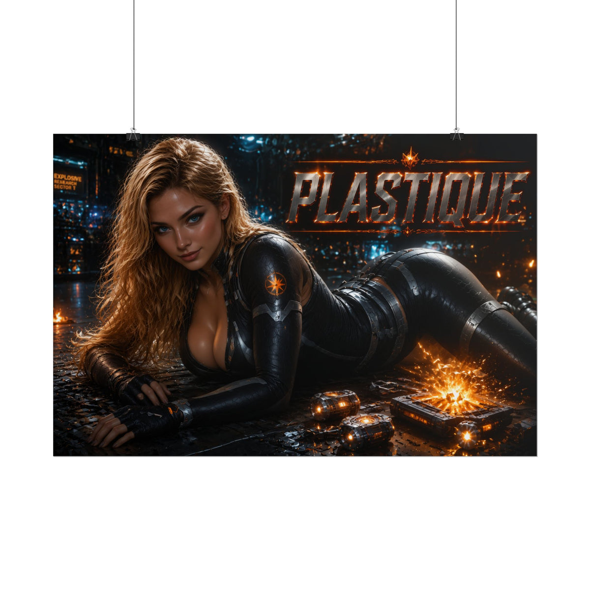 Plastique Comic Poster Character Wall Art Collector Room Decor Art Print