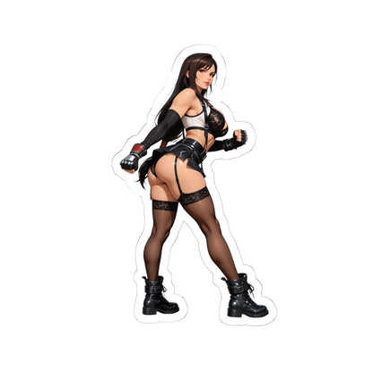 Tifa Lockhart Aufkleber – Fantasy-Heldin Vinyl-Aufkleber für Laptops &amp; Innendekoration