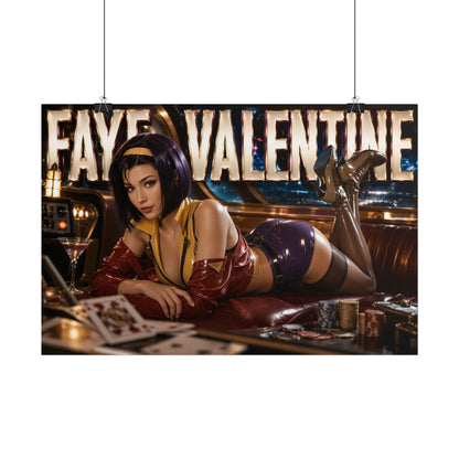 Anime Room Decor Faye Valentine Cowboy Bebop Poster Wall Art Character Print