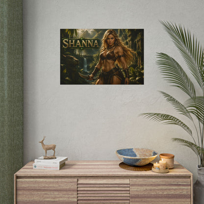 Shanna Character Poster Comic Style Wall Decor Bedroom Collector Gift